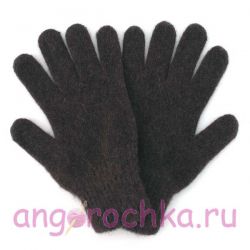 Вязаные шерстяные перчатки