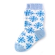 Женские шерстяные носки с синими снежинками