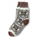 Женские шерстяные носки со снежинками