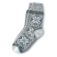 Женские шерстяные носки со снежинкам