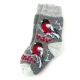 Женские вязаные носки со снегирями