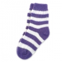 Женские шерстяные носки в фиолетовую полоску