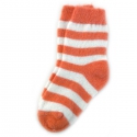 Женские шерстяные носки в оранжевую полоску