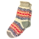 Женские вязаные носки с разноцветным орнаментом
