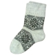 Женские теплые носки с узором "снежинки"