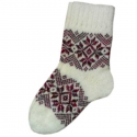 Женские теплые носки с узором "снежинки"