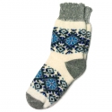 Вязаные теплые носки с финским узором