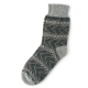 Серые шерстяные носки с полосками