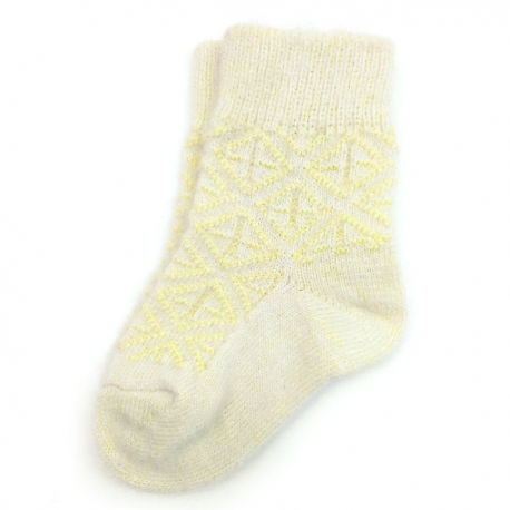 Теплые детские шерстяные носки с орнаментом
