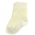 Детские шерстяные носки с желтым орнаментом