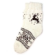 Мужские шерстяные носки с оленями и снежинками