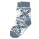 Шерстяные вязаные носки со снежинками