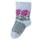 Женские вязаные шерстяные носки с цветочным орнаментом