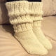 Женские шерстяные носки-полугольфы