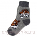 Мужские шерстяные носки с тигром