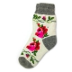 Женские шерстяные носки с цветами