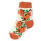Женские шерстяные носки с оранжевыми цветами