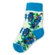 Женские шерстяные носки с синими цветами