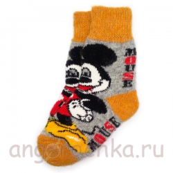 Детские шерстяные носки с Мики-Маусом