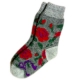 Женские  шерстяные носки с цветами роз