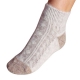 Короткие теплые  женские вязаные носки с резинкой 