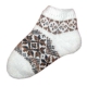 Короткие вязаные женские шерстяные носки с орнаментом