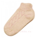 Короткие однотонные женские носки с резинкой 