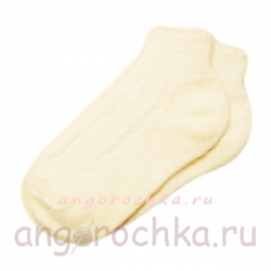 Кроткие теплые  женские носки с резинкой 