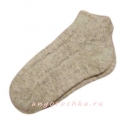 Короткие теплые  женские носки с резинкой 
