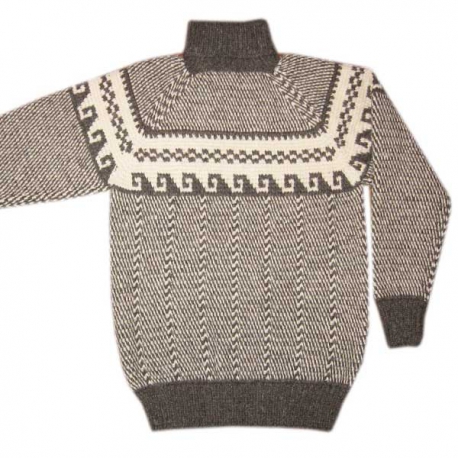 Мужской вязаный шерстяной свитер