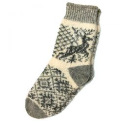 Женские  шерстяные носки с  олеями