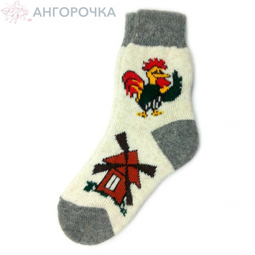 Женские шерстяные носки с петушком - 403.102