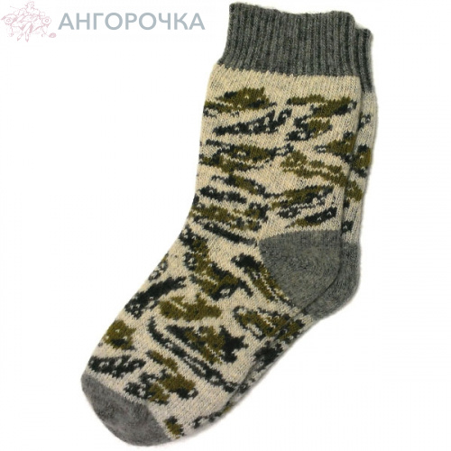 Коммуфляжные мужские шерстяные носки - 504.40