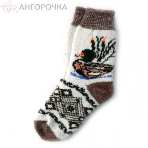 Женские шерстяные носки с уткой - 803.41