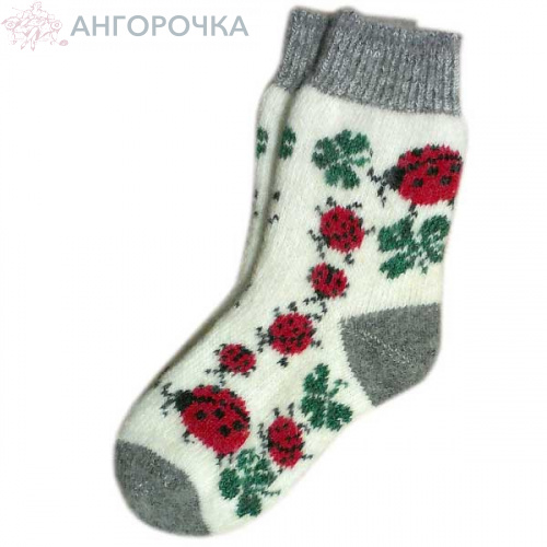 Женские шерстяные носки с божьими коровками - 802.93