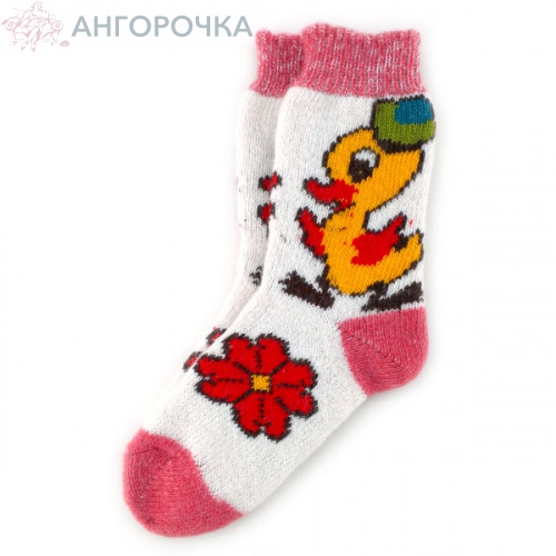 Женские шерстяные носки с утенком - 803.63